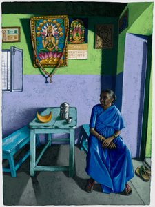 Chai dükkanı, 2018 (guaj) by Annalisa Morrocco