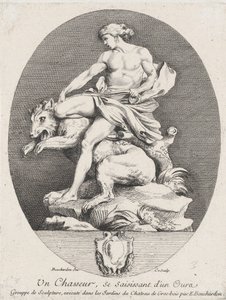 Ayı Kapan Bir Avcı, 1737 by Anne Claude Philippe de
