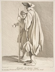 Quinze-Vingts Hastanesinden Kör Bir Adam, 1738. by Anne Claude Philippe de Caylus