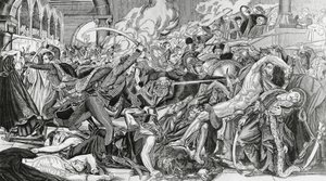 21 Ekim Kahire isyanı sırasında Fransız baskısı by Anne Louis Girodet de Roucy Trioson