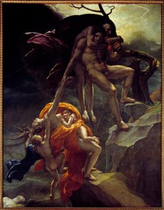Tufan sahnesi. Anne Louis Girodet de Roucy-Trioson (Anne-Louis Girodet de Roucy Trioson) tarafından yapılan boyama