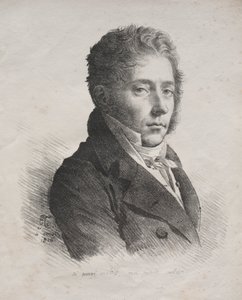 Litografik denemeler koleksiyonu: M. Coupin de La Couperie'nin Portresi