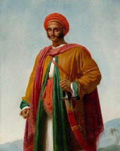 Bir Kızılderili Portresi Çalışması, c.1807 by Anne Louis Girodet de Roucy Trioson
