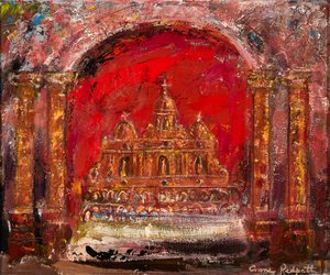 Bir Kilisede, Aziz Paul (tuval üzerine yağlıboya) by Anne Redpath