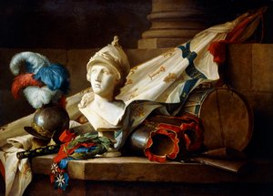 Taş Çıkıntıda Zırhlı ve Silahlı Minerva Büstü, 1777