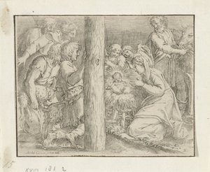 Çobanların hayranlığı by Annibale Carracci