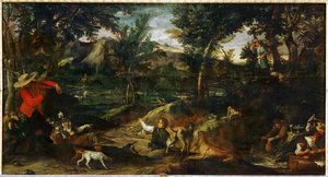La chasse - av ... by Annibale Carracci