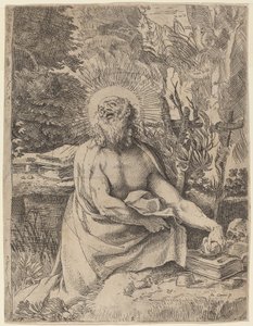 Vahşi Doğada Aziz Jerome by Annibale Carracci