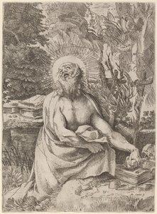 Vahşi Doğada Aziz Jerome by Annibale Carracci