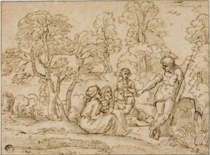 Vaftizci Aziz John Vaaz Veriyor by Annibale Carracci