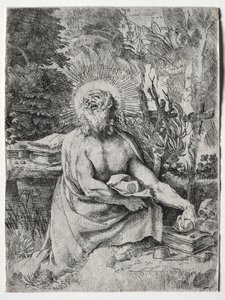 Aziz Jerome, c. 1591. by Annibale Carracci