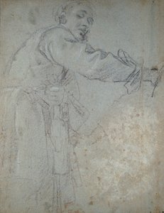 Dökümlü bir erkek figürünün incelenmesi, 1580-1609 by Annibale Carracci