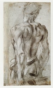 Bir erkek figürü çalışması ... by Annibale Carracci
