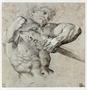 Bir erkek figürü çalışması ... by Annibale Carracci