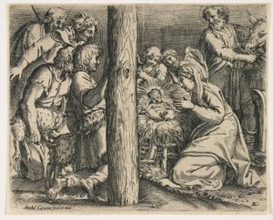 Çobanların Tapınması, c. 1606 by Annibale Carracci
