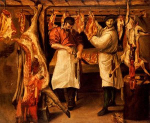 Kasap Dükkanı by Annibale Carracci