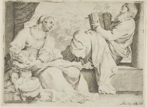 Vaftizci Yahya ile Kutsal Aile by Annibale Carracci