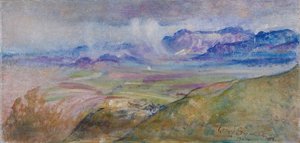 Yağmur bulutları, Monte Gennaro by Annie Louisa Swynnerton