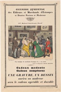 Eski ve Modern Baskı ve Çizimlerin Yayıncıları ve Tüccarları Sendikası Odası Posteri te Parijs by Anonymous