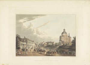 Afvoer van Franse kanonnen kapı Waterloo Waterloo. Fransız Topunu Savaş Alanından Taşımak, 24 Temmuz 1815 (nesnedeki başlık) by Anonymous