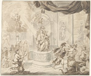 Rüzgar Borsası Tüccarlarının Amsterdam Menkul Kıymetler Borsasından Kovulması Alegorisi, 1763 by Anonymous