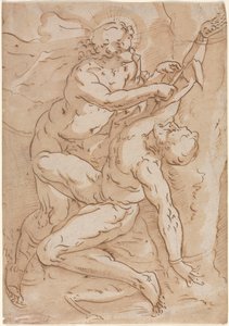 Apollo Yüzen Marsyas (sağda) by Anonymous