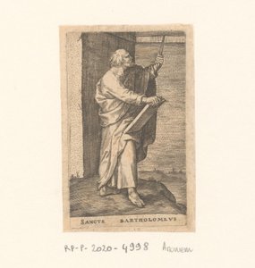 Havari Bartholomeos Sancte Bartholomew (nesne üzerindeki başlık) Havariler (dizi adı) by Anonymous