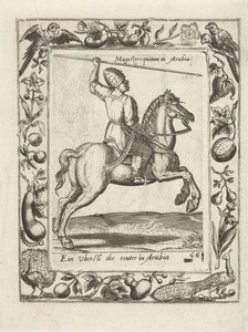 Arap reisi at sırtında by Anonymous