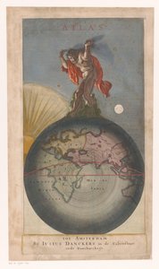 Atlas dünya üzerinde Başlık sayfası: Justus Danckerts, Atlas, sa by Anonymous