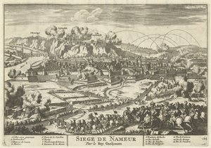 Beleg van Namen kapı konisi Willem III, 1695 Siege de Nameur Roy Guiljaum
