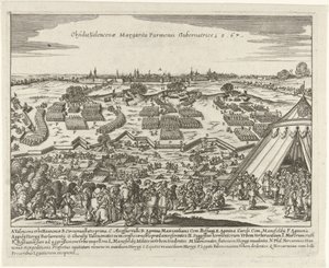 Beleg van Valenciennes, 1567 Parma valisi Margarita tarafından Valenciennes Kuşatması. 15.67 (nesne üzerindeki başlık) by Anonymous