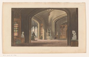 bibliotheek Bir kitaplık (nesne üzerindeki başlık) by Anonymous