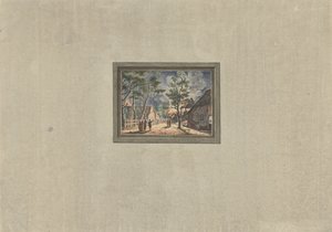 Muiderberg'de yangın, 1746 by Anonymous