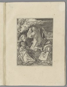 Gethsemane bahçesinde Christus Küçük Geçiş (dizi adı) Passio Christi Ab Alberto Durer Nürnberg Figürü (seri başlığı) by Anonymous