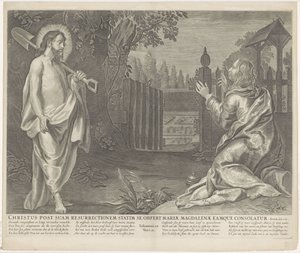 Christ verschijnt als tuinman aan Mary Magdalen (Bana dokunma) İsa dirilişinden hemen sonra Magdalalı Meryem