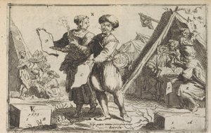 Cesur Batavianlar, 1673 Cesur Bataviers / Le vaillans Bataviers (nesne üzerindeki başlık) by Anonymous