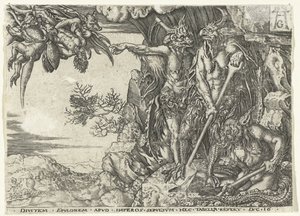 Zengin adam şeytanlar tarafından cehenneme götürüldü Lazarus ve Zengin Adam benzetmesi (dizi başlığı) by Anonymous