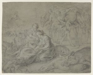 Avdan sonra Diana ve perileri by Anonymous