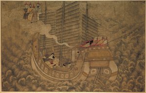 Uyuyan mürettebatı olan bir gemi Mazu Harikaları (dizi başlığı) by Anonymous