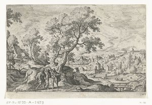 emmaus Mitolojik ve İncil sahneleri içeren manzaralar (dizi adı) by Anonymous