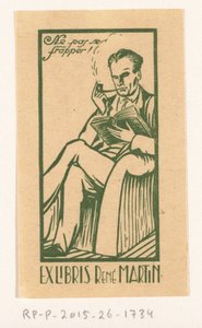 Ekslibris van René Martin by Anonymous