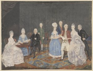 Dokuz kişilik aile grubu by Anonymous
