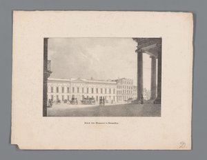 Brüksel Hotel des Monnaies à Bruxelles'in görünümü (nesne üzerindeki başlık) by Anonymous