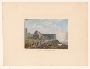 Rigi Kulm L'Auberge sur le Righi Koulm'un görünümü (nesne üzerindeki başlık) by Anonymous