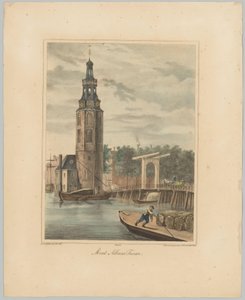 Amsterdam'daki Montelbaanstoren'in Görünümü Mont Albans Tooren (nesne üzerindeki başlık) Amsterdam şehrinin Altı Ana Kulesi'nin Görünümleri. 2. Cahier (dizi adı) by Anonymous
