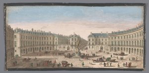 Gezicht op de Place des Victoires te Paris Place des Victoires