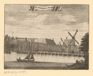 Amsterdam Werings Poort'taki Weteringpoort'un görünümü (nesne üzerindeki başlık) by Anonymous