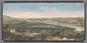 Chaillot köyünden görülen Paris şehrinin görünümü Chaillot köyünün yazarı tarafından çekilen Paris şehrinin genel görünümü (nesne üzerindeki başlık) by Anonymous