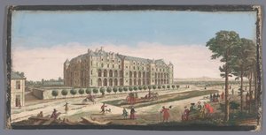 Paris'teki Château de Madrid'in görünümü Vüe du Chateau Royal de Madrid (nesnedeki başlık) by Anonymous