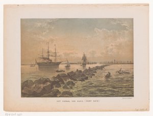 Port Said'deki Süveyş Kanalı'nın görünümü Süveyş Kanalı (Port Said) (nesne üzerindeki başlık) by Anonymous